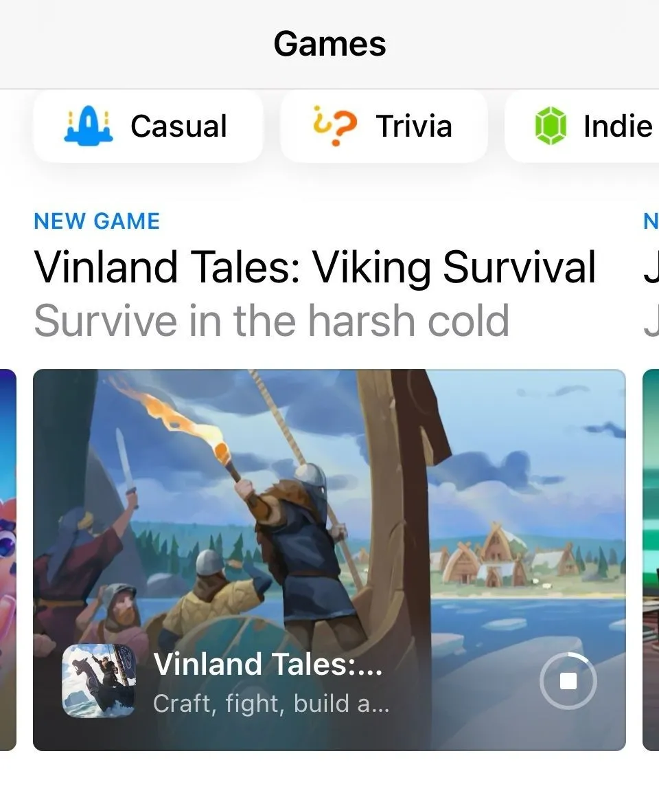 Vinland Tales featured as a New Game on the App Store